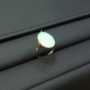 K18 ホワイトオパールリング