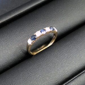 メレダイヤ トパーズ付 K18リング