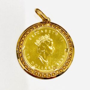 K24メープルリーフ金貨＆K18枠トップ