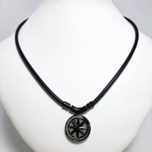 BANDEL Earth Cosmic Edition All Black Silver 磁気ネックレス 52cm