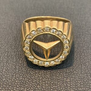 K18リング メレダイヤ付き