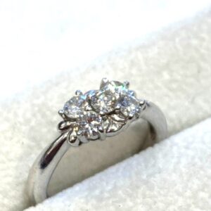 Pt900 リング メレダイヤ0.74ct