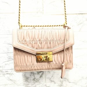 PRADA プラダ ナッパゴーフル チェーンショルダー バッグ