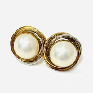 K18 パール16ct付ピアス