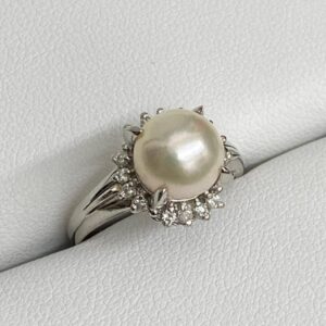 Pt900 パールリング 5.5ct