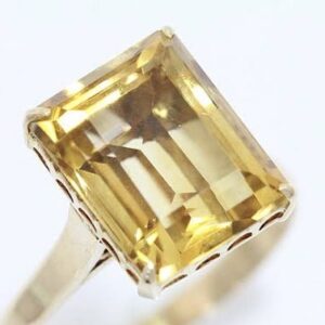 K18YG シトリン 1.3ct リング