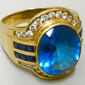 K18 サファイアリング