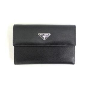 PRADA サフィアーノ 三つ折り財布 NERO ネロ プラダ