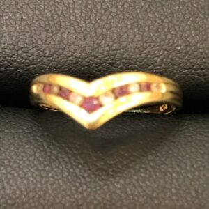 K18 メレ付き リング