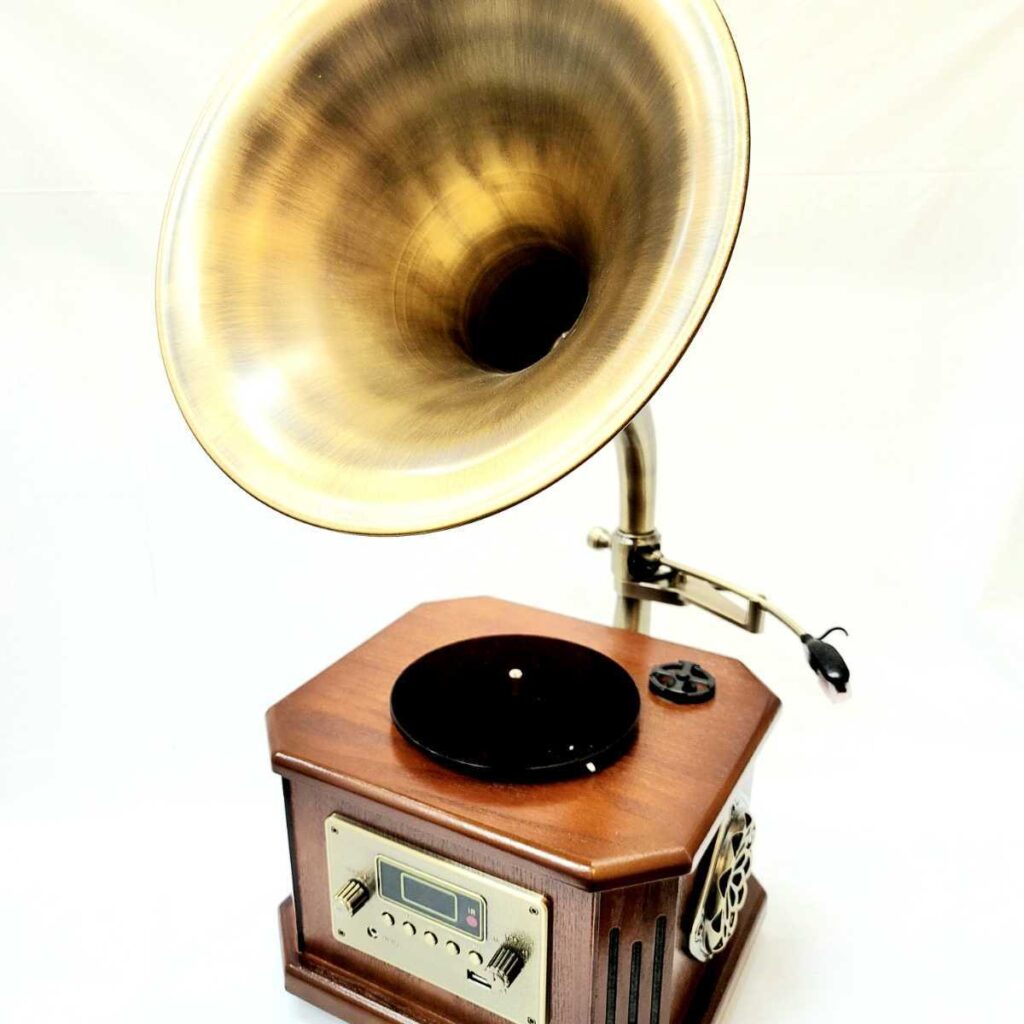 HOFEINZ 天然木純銅ホーンマルチレコードプレイヤー - オーディオ機器