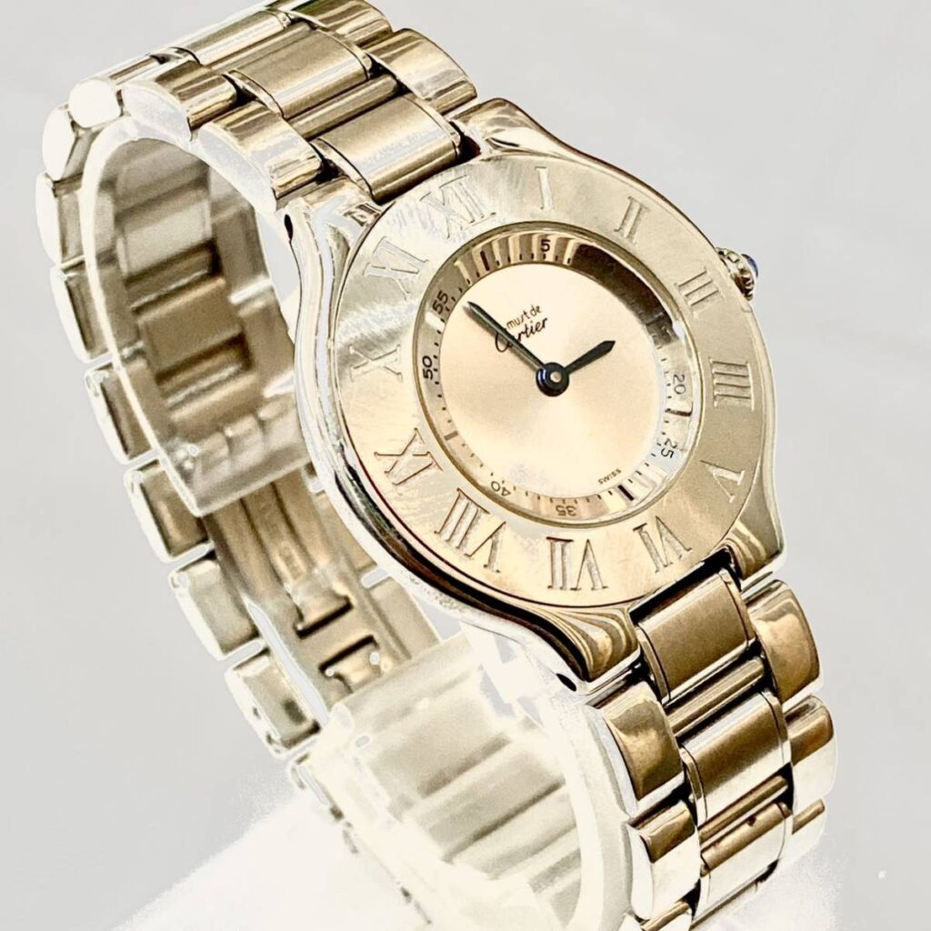 Cartier カルティエ マスト21 ヴァンティアン LM 腕時計 シルバー メンズ
