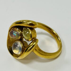 K18オパール3ct付リング