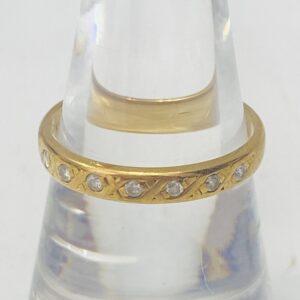 K18メレダイヤモンド付リング