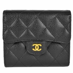 CHANEL シャネル キャビアスキン 三つ折り財布