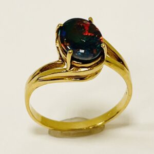 K14オパール2ct付リング