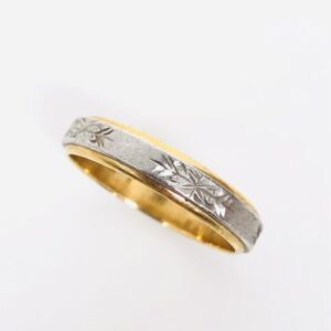 K18Pt850ハーフ リング