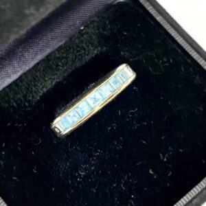 K18WG 18金WG アクアマリン リング