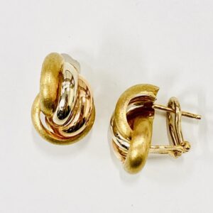 K18ベースPt900 ピアス