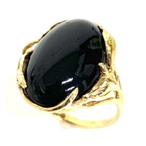 K18 オニキス付きリング