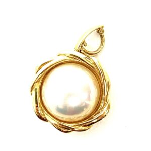 K18パール付きトップ