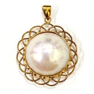 K18(18金) マベパール付トップ