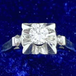 Pt900 0.37ctダイヤモンド付リング