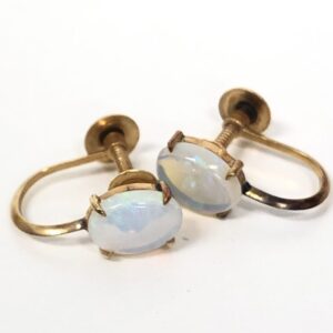 K18 オパール付きピアス