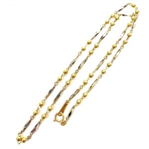 K18Pt850ハーフネックレス