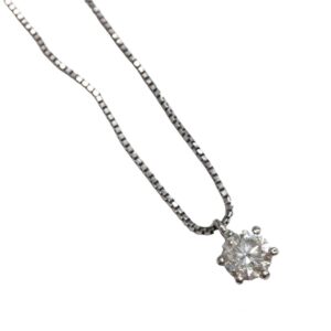 Pt900 0.82ct ダイヤモンド ネックレス