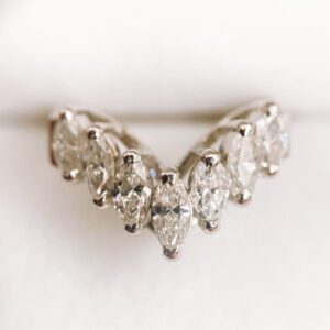 Pt900 ダイヤモンド付き リング