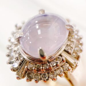 Pt900 サファイア付 リング