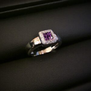 K18WG リング アメジスト0.7ct