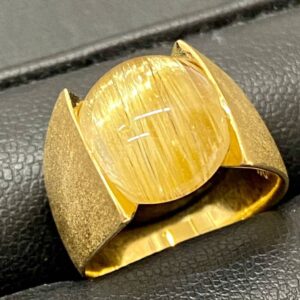 K18 リング アクセサリー 指輪 金 貴金属 キャッツアイ