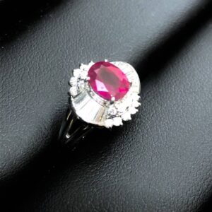 Pt850 ルビー リング