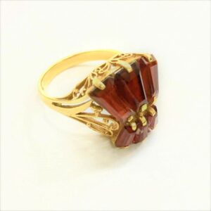 K18 ガーネット リング