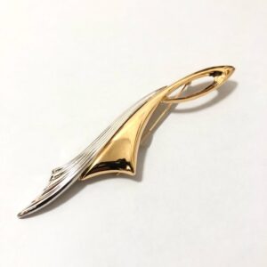 K18 Pt900 コンビブローチ
