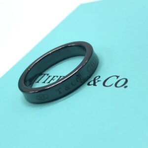 Tiffany & Co.  ティファニー ナローリング ブラックチタン