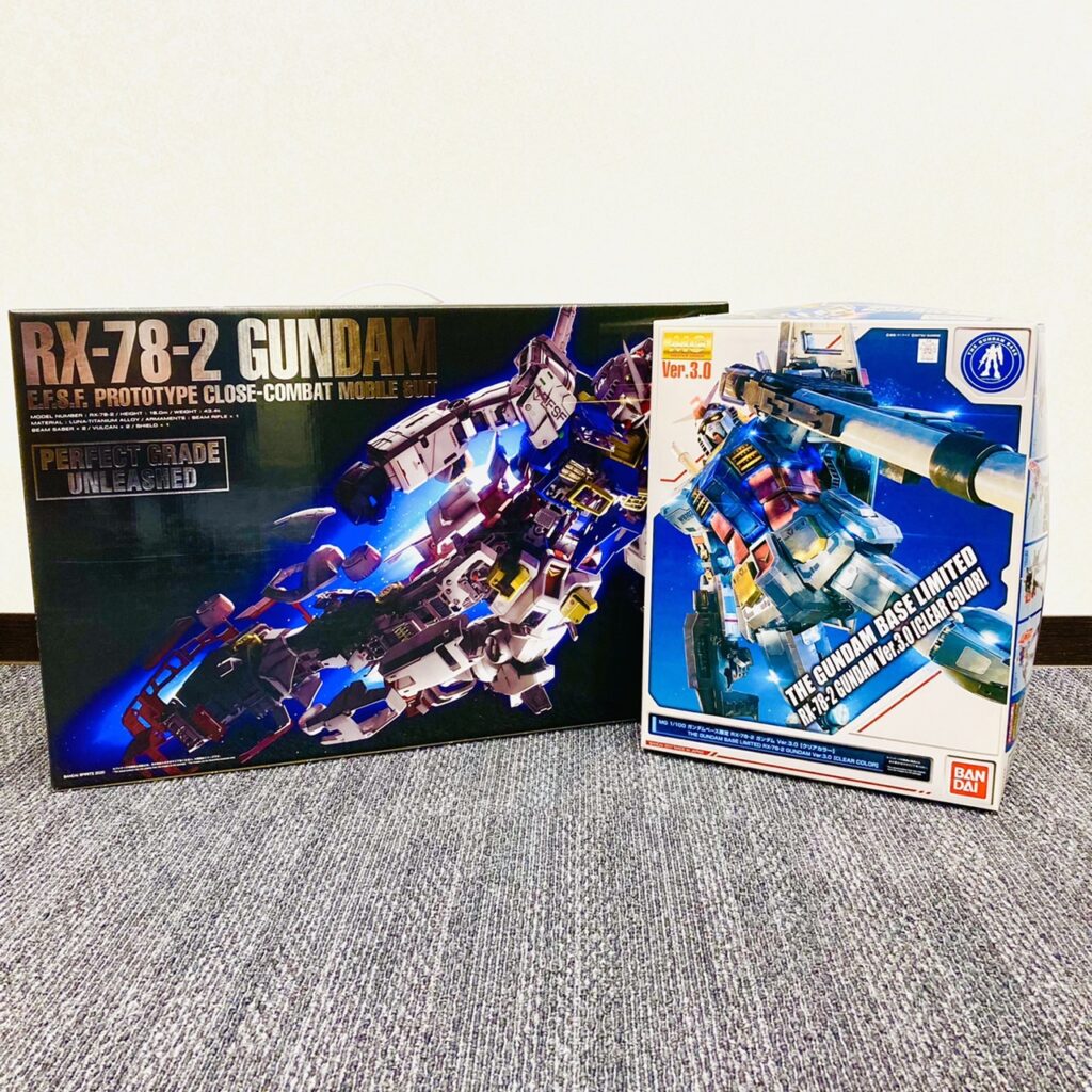 MG 1/100 ガンダムベース限定 RX-78-2 & PG UNLEASHED 1/60 RX-78-2 
