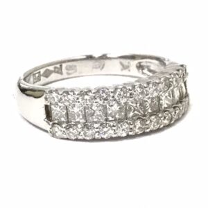 Pt900 メレダイヤモンド 0.38ct リング