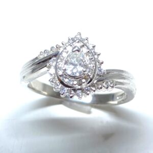 Pt900メレダイヤ付リング