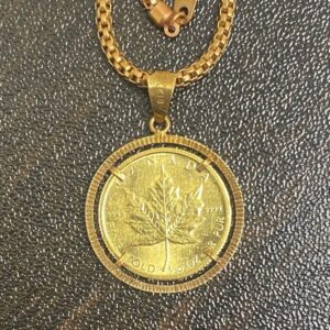 K18ネックレス / メイプルリーフコイン
