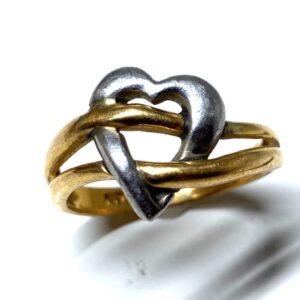 K18ベースPt900リング