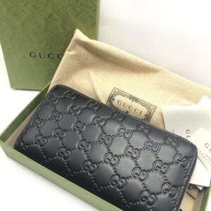 GUCCI グッチ シマ ラウンドファスナー長財布