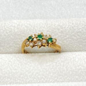 K18 リング エメラルド 0.23ct