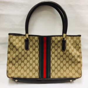 GUCCI グッチ GGキャンバス シェリーライン バック