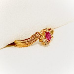 K18 ルビーリング