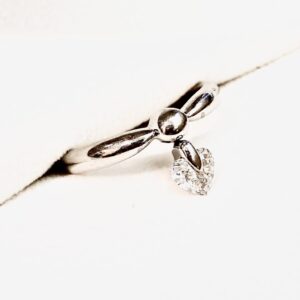 Pt900　ダイヤ付きリング　0.34ct