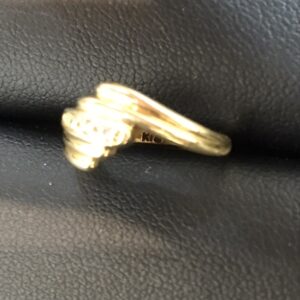 K18 メレ付きリング