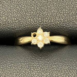 K18 メレ付きリング