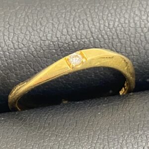 K18 メレダイヤ付 リング